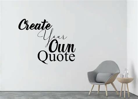 Create Your Own Quote Personalised Wall Quote Sticker Wall Etsy