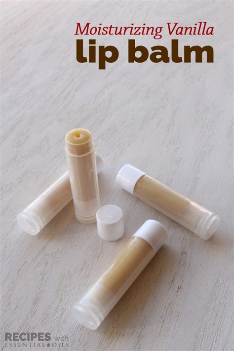 Homemade Moisturizing Vanilla Lip Balm Recipes With Essential Oils