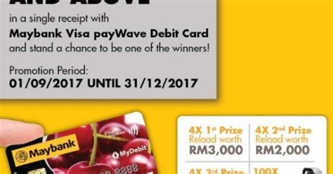 With a visa debit card, you can access your funds 24/7 and make purchases at millions of locations. Maybank Visa payWave Debit Card: Reload your Touch N' Go ...
