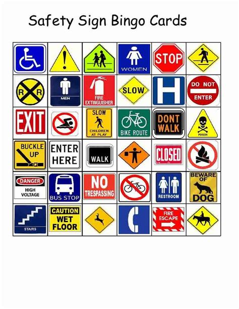 30 Free Printable Safety Signs Worksheets Coo Worksheets