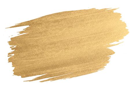 Gold Watercolor Texture Paint Stain Shining Brush Stroke Stock Photo