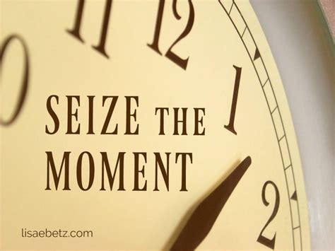 Seize The Moment Fight Mindless Living One Moment At A Time Lisa E Betz