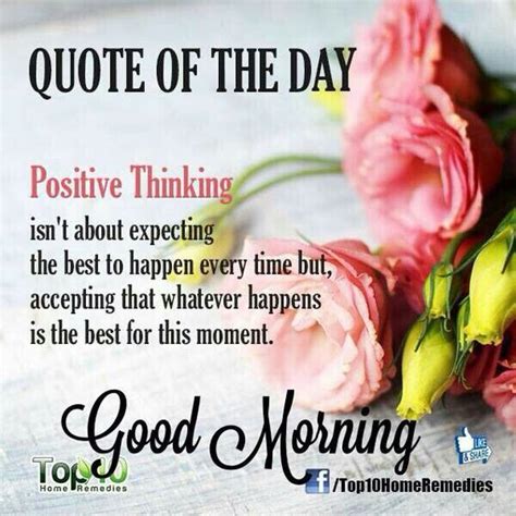 Positive Thinking Morning Quote Pictures Photos And Images For