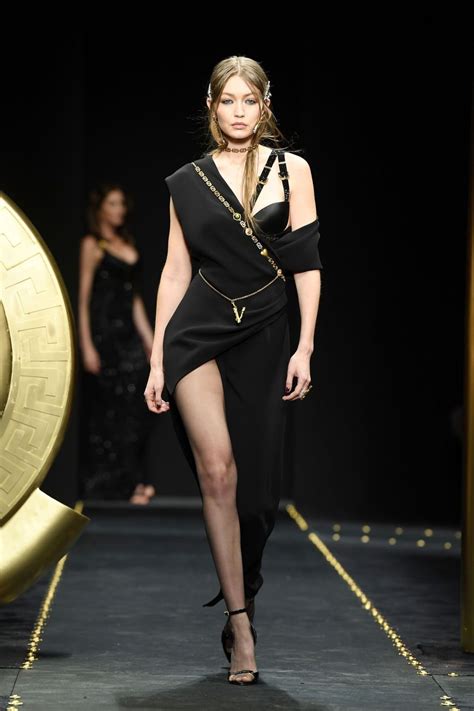 Gigi Hadid Versace Fashion Show In Milan 02222019 • Celebmafia