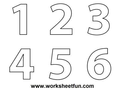 Free Printable Numbers 1 5 Printable Templates