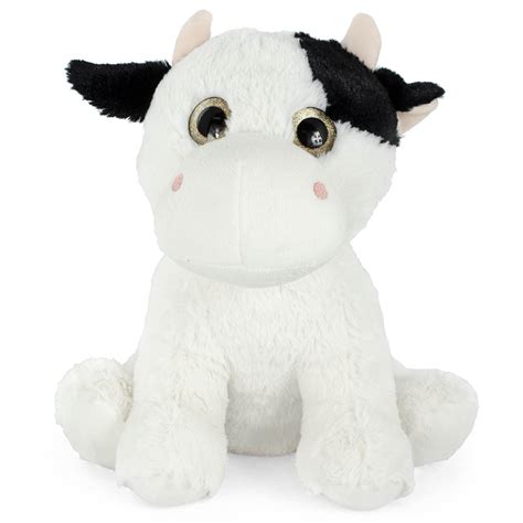 Super Soft Plush Corduroy Cuddle Farm Sitting Cow Stuffed Animal Toy