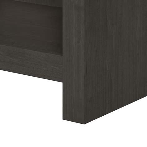 Echo 5 Shelf Bookcase In Charcoal Maple Engineered Wood Cymax Business