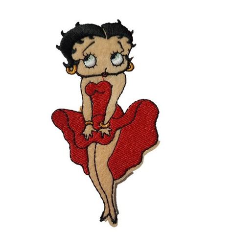 Betty Boop In A Red Dress Character Brand New Iron On Patch Etsy