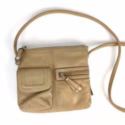 Off Tignanello Handbags Tignanello Tan Leather Crossbody Purse