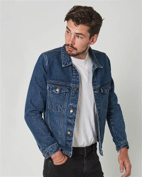 rollas denim jacket eco heavy stone aaura