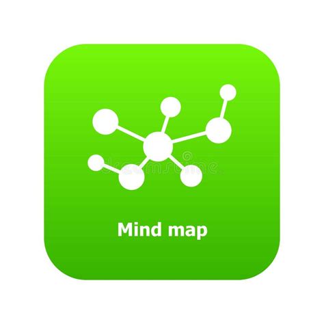 Mind Map Icon Green Vector Stock Vector Illustration Of Logo 115022186