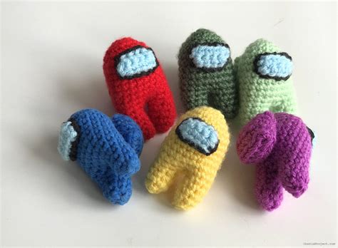 Among Us Crochet Mini Amigurumi Free Pattern Gratia Project