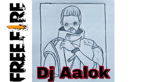 Dj Alok Character Drawing Step By Step How To Draw Dj Alok Free Fire