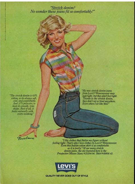 An Advertisement For Levis Jeans With A Woman Sitting On The Floor In