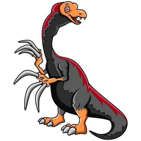 Premium Vector Illustration Of Cartoon Dinosaur Therizinosaurus