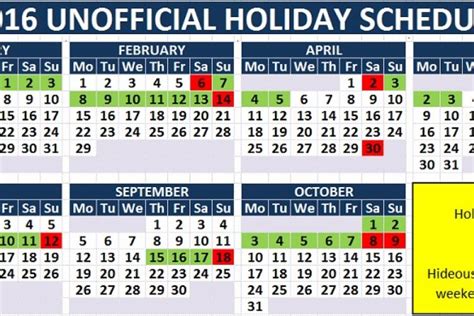 Employees become entitled to annual holidays, public holidays, sick leave, bereavement leave, parental leave and other types of leave as long as they meet certain conditions. It's Official: Here Are Your 2016 Holiday Dates | the ...