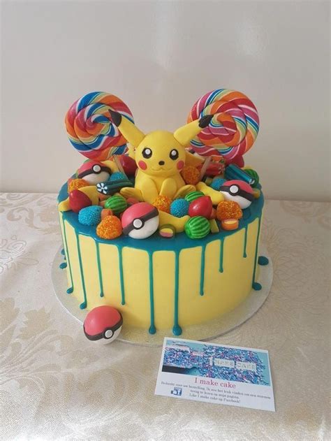 Pokémon Drip Cake Boysbirthdaycakes Pikachu Cake Birthdays Pokemon