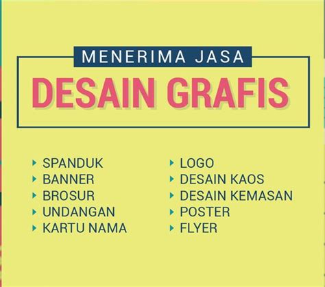 Jual Dijual Jasa Desain Grafis Murah Spanduk Banner Kartu Nama Logo