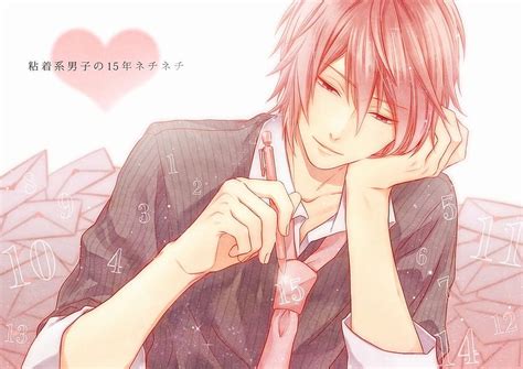 Close Heart Itohara Male Pink Hair Polychromatic Tie Vocaloid Vy2 Anime Pink Manga Hd