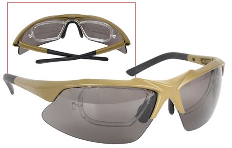 Tactical Eyewear Kit Ballistic Safety Eye Shield W Prescription Lens Grunt Force