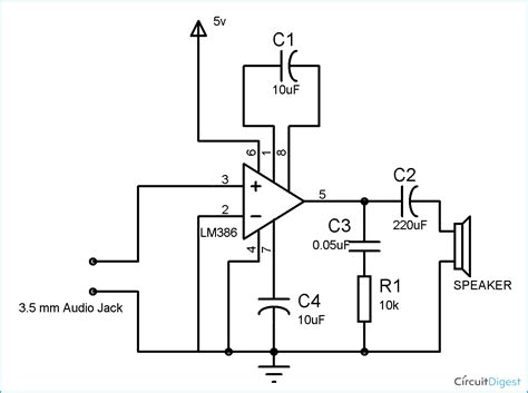 This is the output pin, from which we. Small Loudspeaker Circuit Diagram