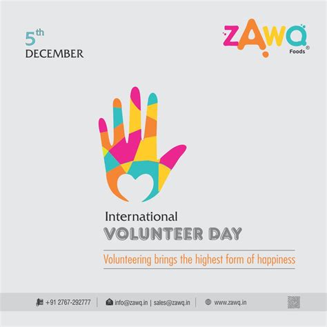 Today, on international volunteer day 2018, we celebrate the more than 1 billion volunteers who are helping to transform our world for the better. Volunteering brings the highest form of happiness ...
