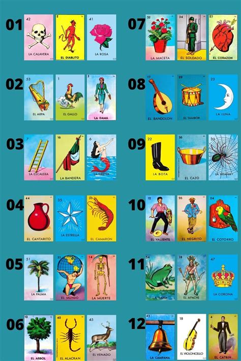 Simple Loteria Cards Loteria Cards Diy Loteria Cards Free Cards