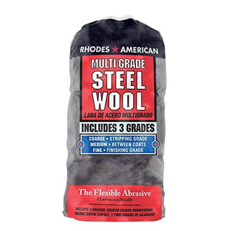 Homax 33873211143 Steel Wool 12 Pad Assorted Grades Rhodes American