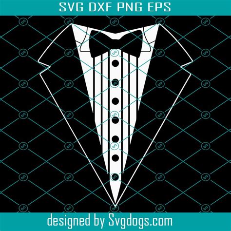 Tuxedo Silhouette Suit Svg File Tuxedo Svg Gentleman Design Cricut