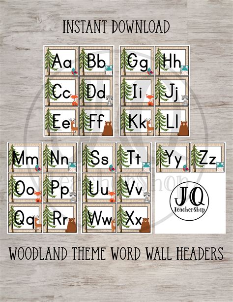 Alphabet Wall Cards Alphabet Words Classroom Themes School Classroom