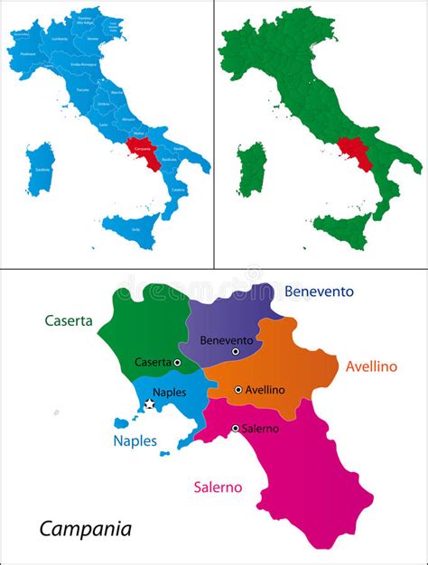 1500x1365 / 283 kb go to map. Region of Italy - Campania stock vector. Illustration of ...