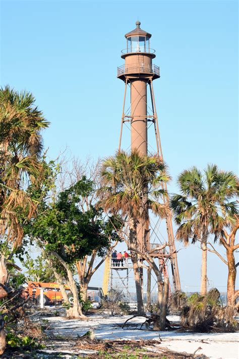 Dvids Images Crews Work To Repair The Sanibel Lighthouse Damaged By