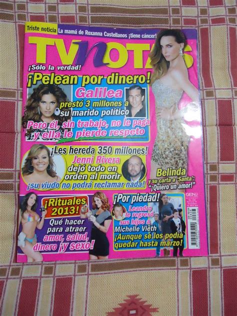 Revista Tv Notas Portada Jenni Rivera Poster Adriana Fonseca 5900