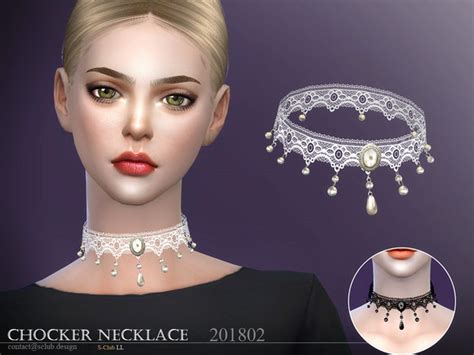 Necklace F 201802 By S Club Ll At Tsr Sims 4 Updates