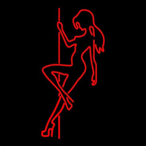 Custom Pole Dance Girl Strip Club Neon Sign USA Custom Neon Signs