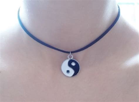 Yin Yang Choker Necklace Spiritual T Layering Necklace Etsy Uk