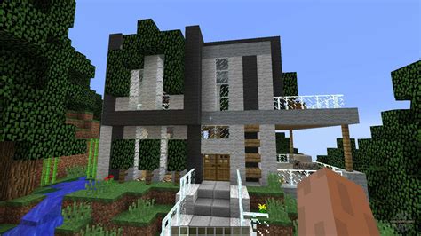 Minecraft houses and shops creations. Modern Cliffside House for Minecraft