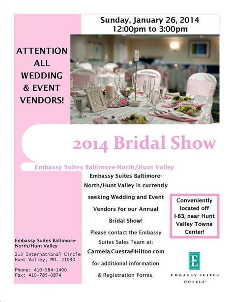 They help in knowing the procedures involved in writing an effective cancellation letter to complete the process without ambiguity. Calling all brides and wedding vendors! | Bridal show ...