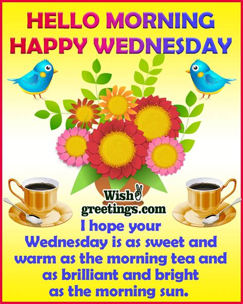 Happy Wednesday Morning Greetings Wish Greetings
