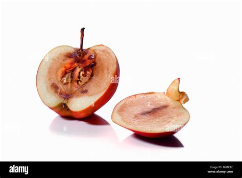 A Mouldy Apple Sliced Stock Photo Alamy