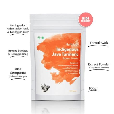 Jual Herbilogy Indigenous Java Turmeric Temu Lawak Extract Powder