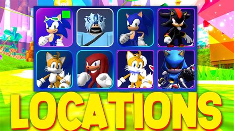 HOW TO GET ALL CHARACTER LOCATIONS In SONIC SPEED SIMULATOR Character