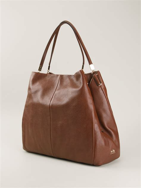 Coach Multiple Compartment Tote In Brown Lyst