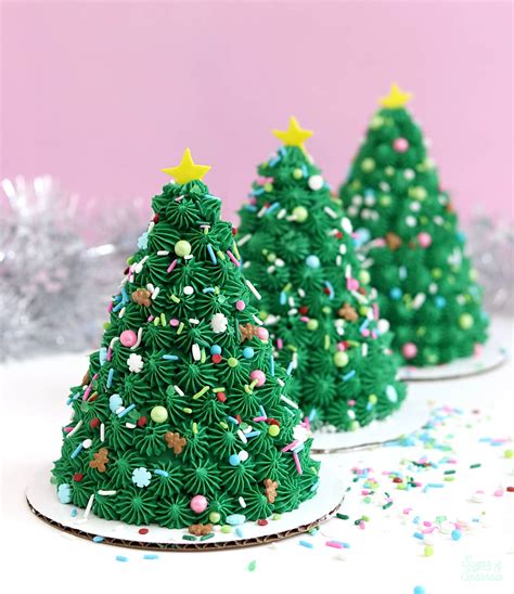 How To Make Mini Christmas Tree Cakes Sugar And Sparrow