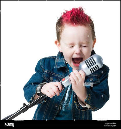 Boy Punk Rocker Stock Photo Alamy