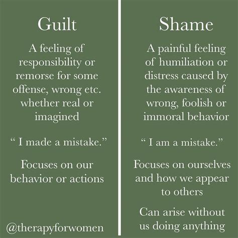 Therapy For Women On Instagram Knowing The Difference Between Guilt