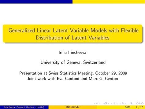 Generalized Linear Latent Variable Models With Flexible Distribution
