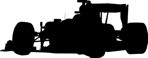 6 Formula 1 Racing Car Silhouette Png Transparent