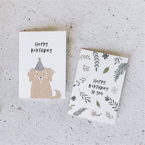 Greeting Cards Pack Of 5 Etsy