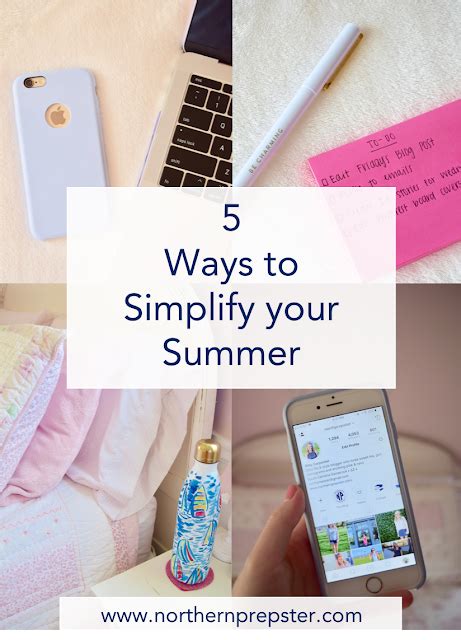 5 Ways To Simplify Your Summer